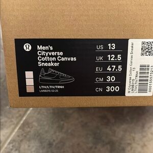 Lululemon Men's Cityverse Cotton Canvas Sneaker
